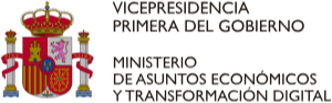 Logotipo del Ministerio de Asuntos Económicos y Transformación Digital